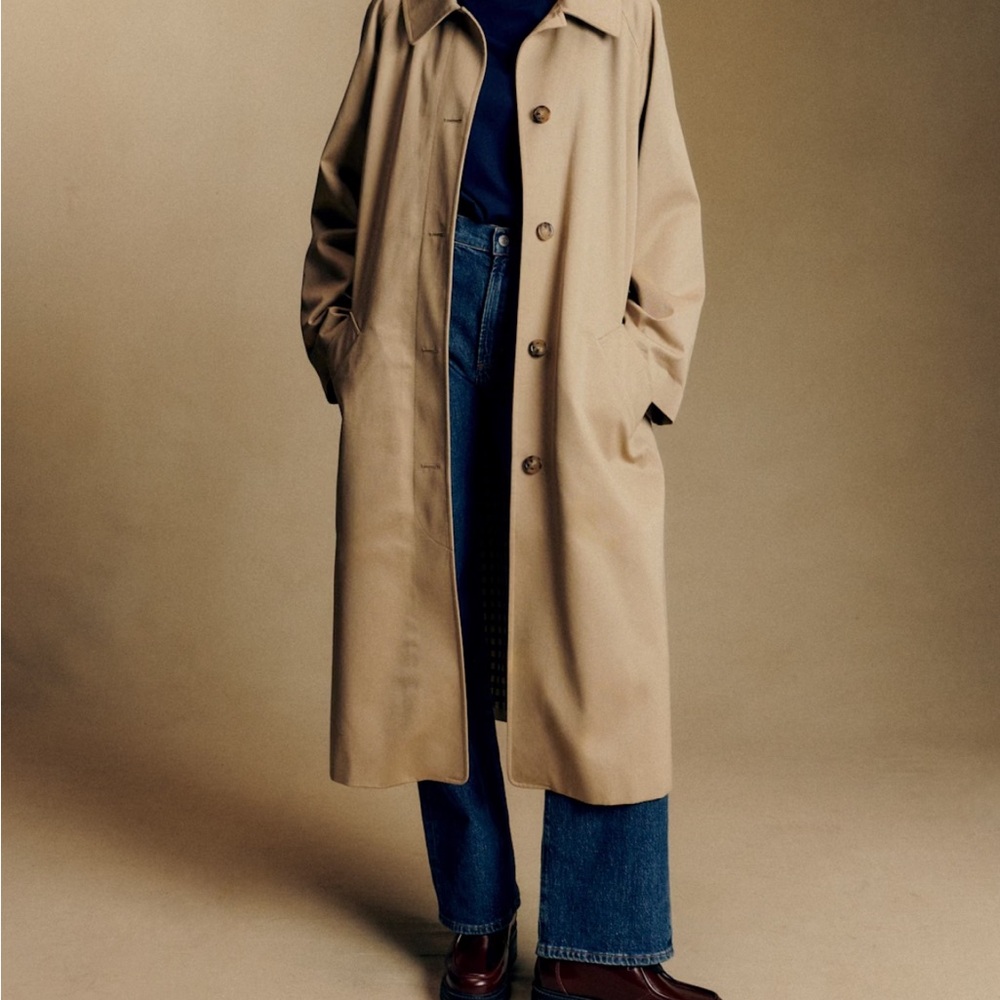 Sezane Clyde Light Beige Women's Trench Coat